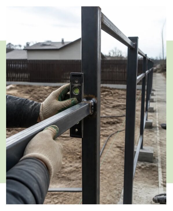 Монтаж каркаса забора в Щербинке по цене от 1222 р. | ЗаборЭксеперт-Щрб